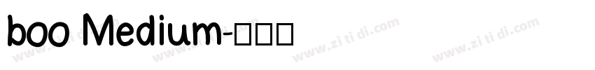 boo Medium字体转换
